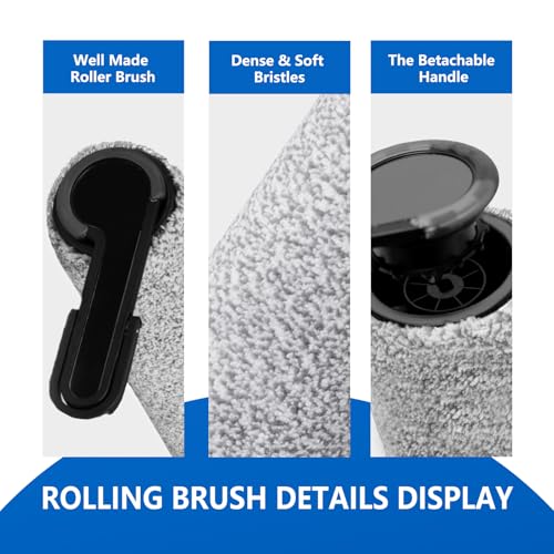 Image of Keluke Roller Brush and Filter Replacement Compatible with Tineco Floor One Stretch S6 / i6 /i5 Stretch /S9 Artist /S7 Stretch Cordless Vacuum Cleaner Replacement Parts
