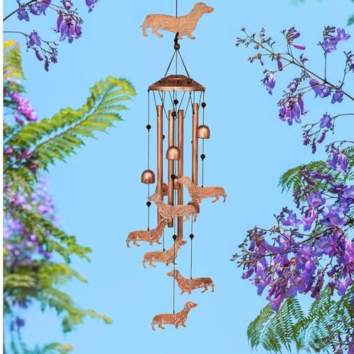 Carillon pour chien teckel pour rompre la monotonie du jardin - 4