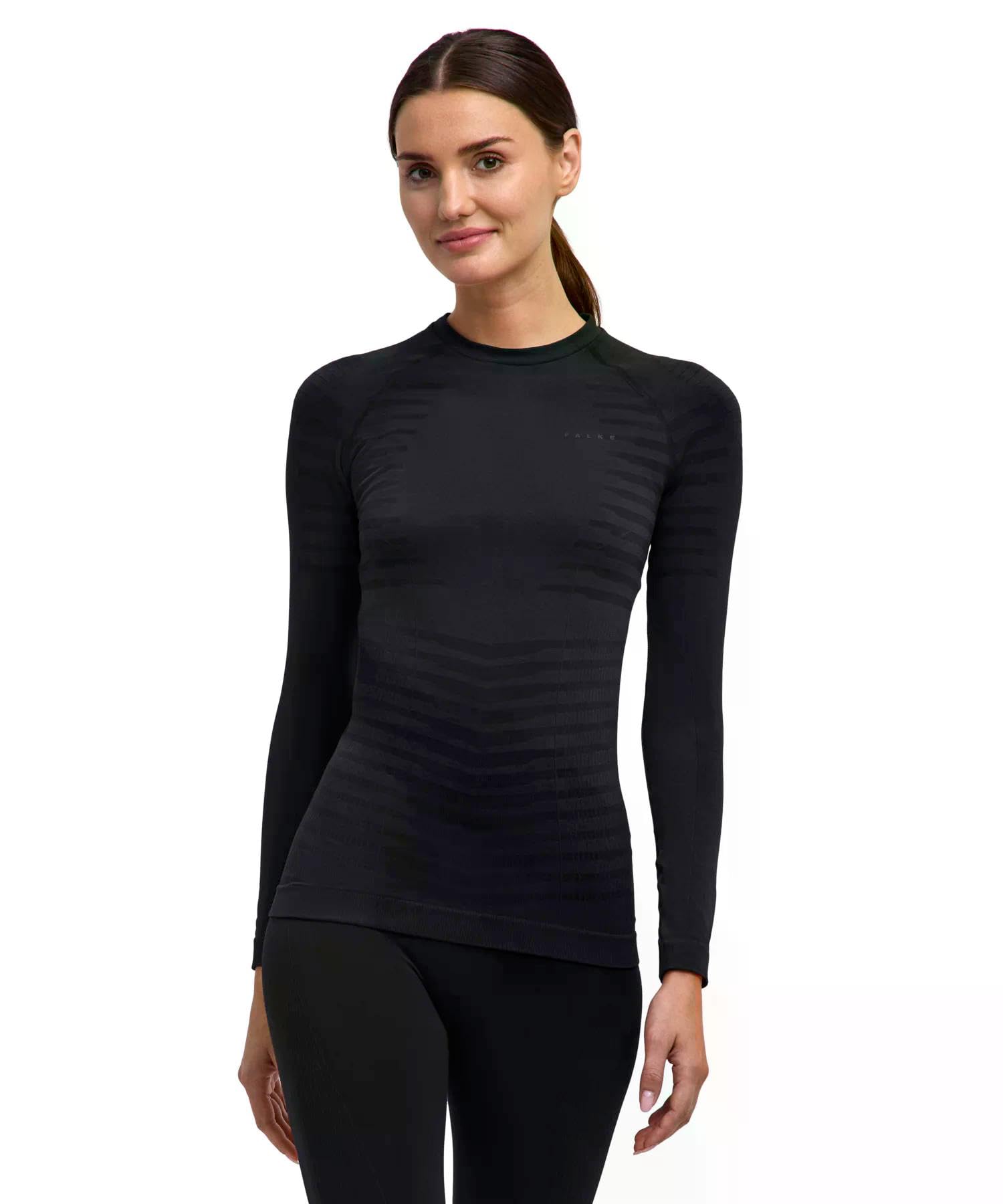 FALKE Mujer Camiseta de Manga Larga Maximum Warm | con afecto térmico