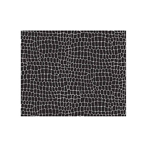 Sud Trading Adhésif décoratif Aspect Cuir Noir - 150 x 45cm