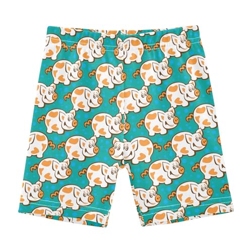 Girls' Shorts Soft Summer Soft Boxers Short Cute Pig Leggings Dance Bottoms