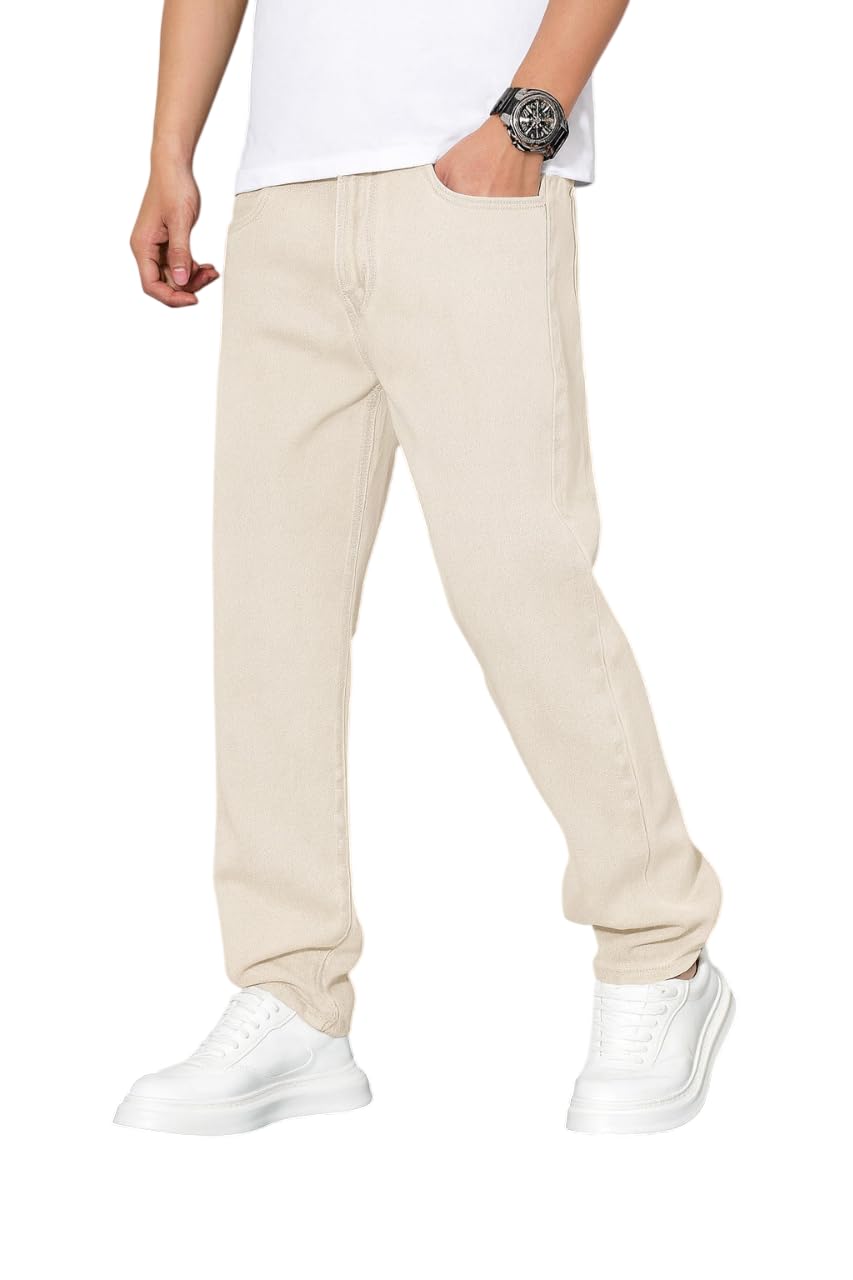 Relaxed Fit Mid Rise Jeans Pant for Men