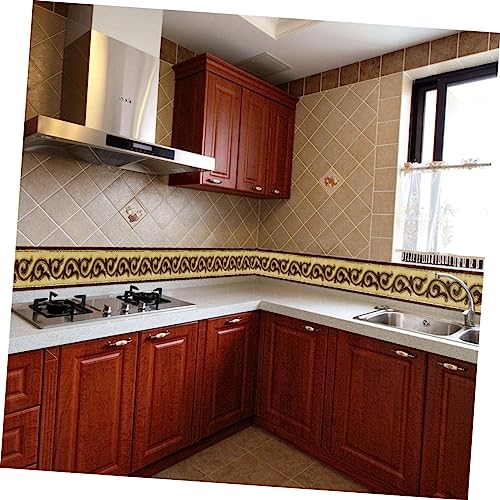 DOITOOL Papel De Parede Forro De Prateleira Adesivos De Azulejos De Papel De Parede Floral Adesivos