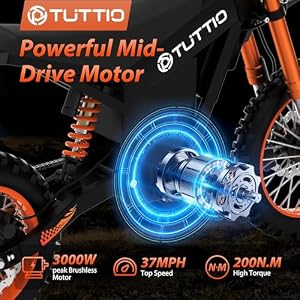 Tuttio Soleil01 Electric Dirt Bike 3000W 40MPH Off-Road E-Motorcycle — photo 2 of 6