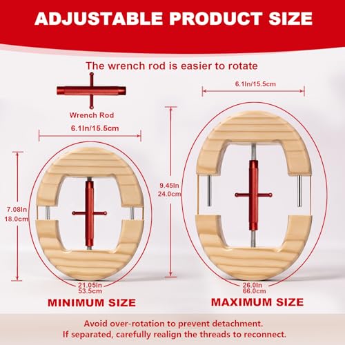 Image of Hat Stretcher, Cowboy Hat Stretcher for Fitted Hats, Hats Jack with Wrench, Extender Widener for Men Cowboy Baseball Caps