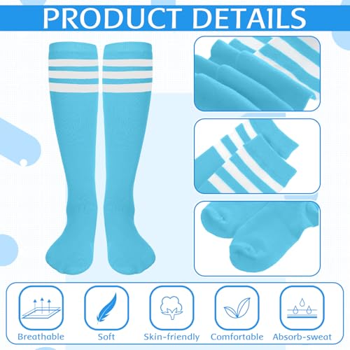 Image of Panitay 2 /12 /16 /24 Pairs Softball Soccer Socks Glitter Eye Black Stickers Team Spirit Accessories for Youth Women Sport Wear