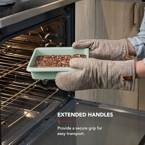 Image of KitchenAid Nonstick Aluminized Steel Square Cake Pan, Dishwasher Safe, Pistachio, 9 Inch