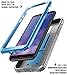 Galaxy A6 Kickstand Rugged Case, Poetic Revolution Full-Body Rugged Heavy Duty Case with [Built-in-Screen Protector] for Samsung Galaxy A6 (2018)(Do not fit Galaxy A6 Plus) - Blue