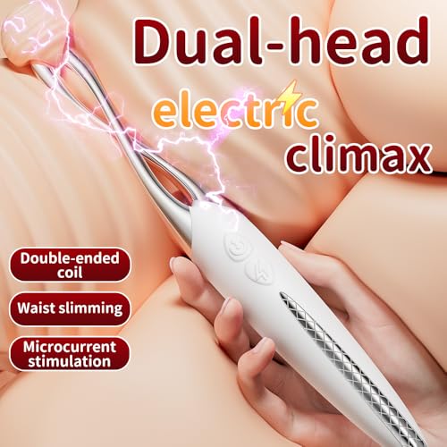 BDSM Elektro Shock Massagestab Hochfrequenz G-Punkt Vibratoren Klitoris Vibrator Mit 10 Vibrationsmodi ＆ Elektroschock Elektrostimulation Foltergerät Klitorisstimulation für Sie Sexspielzeug für Frau