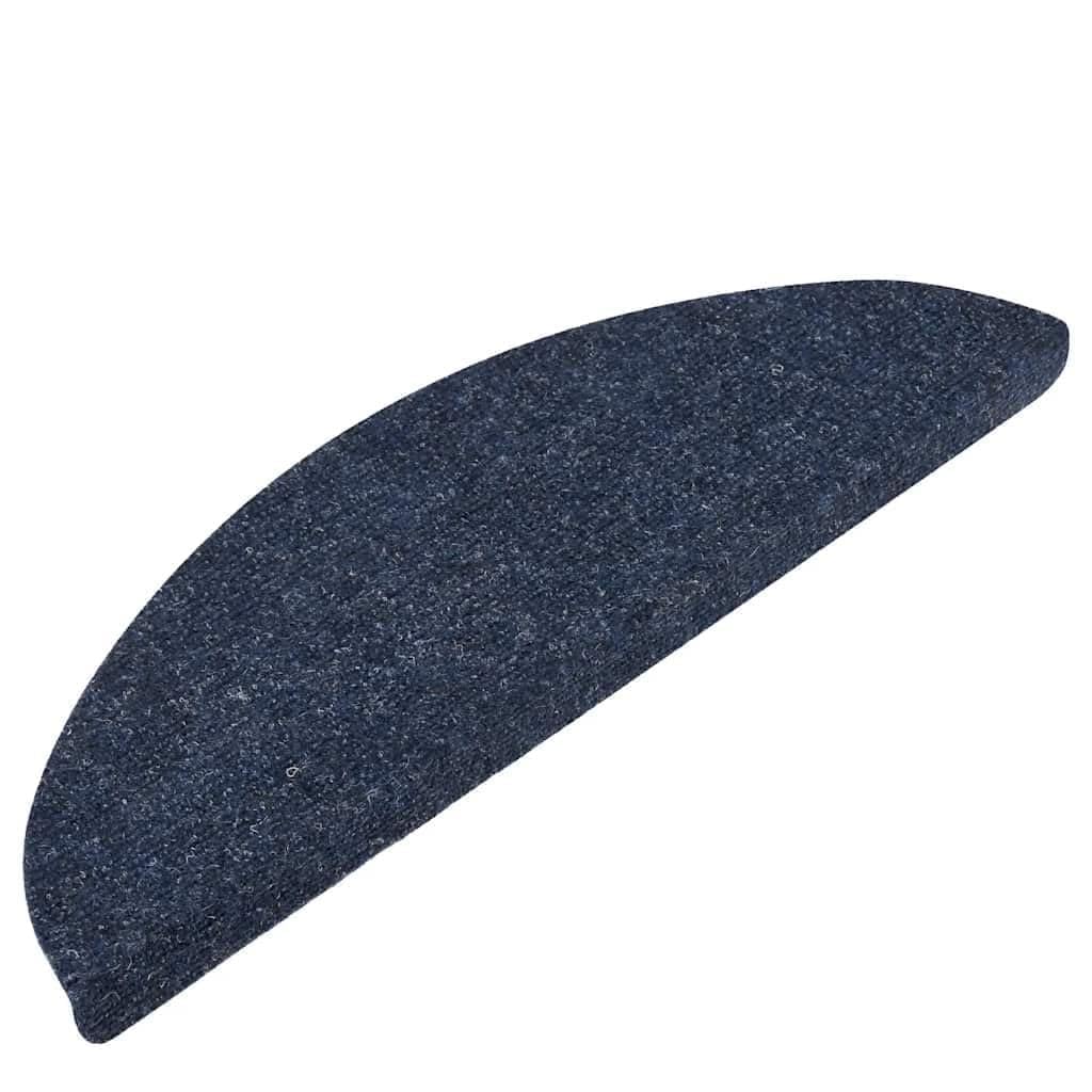 Maty Na Schody Samoprzylepne 30 Szt. Niebieskie 56x17x3 cm z Filcu