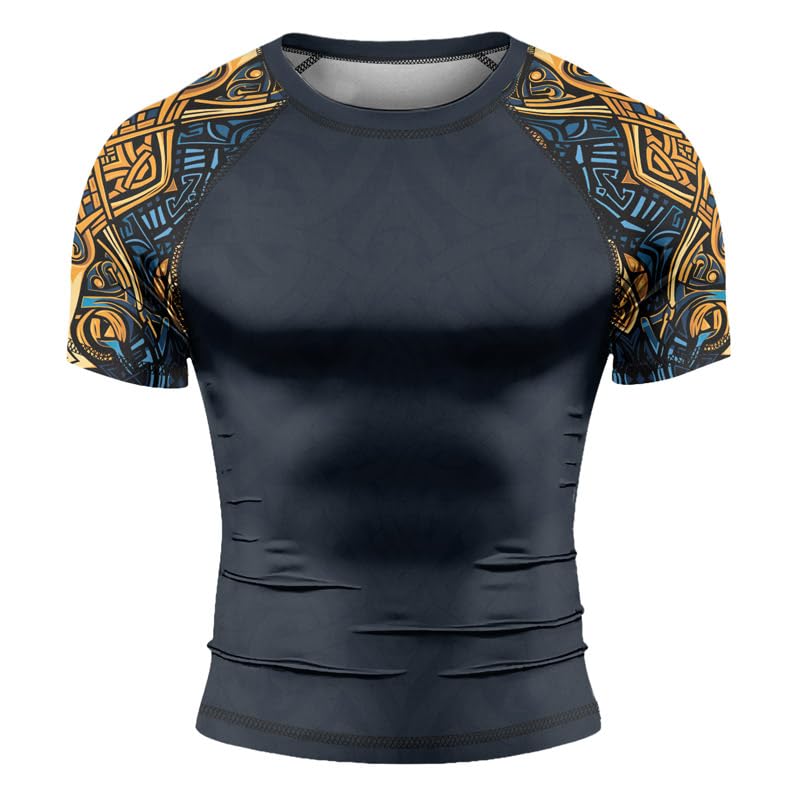 Viking Short Sleeve Compression Rash Guard – BJJ Rash Guard for Men, Perfect for Jiu Jitsu, No-Gi, and Grappling2
