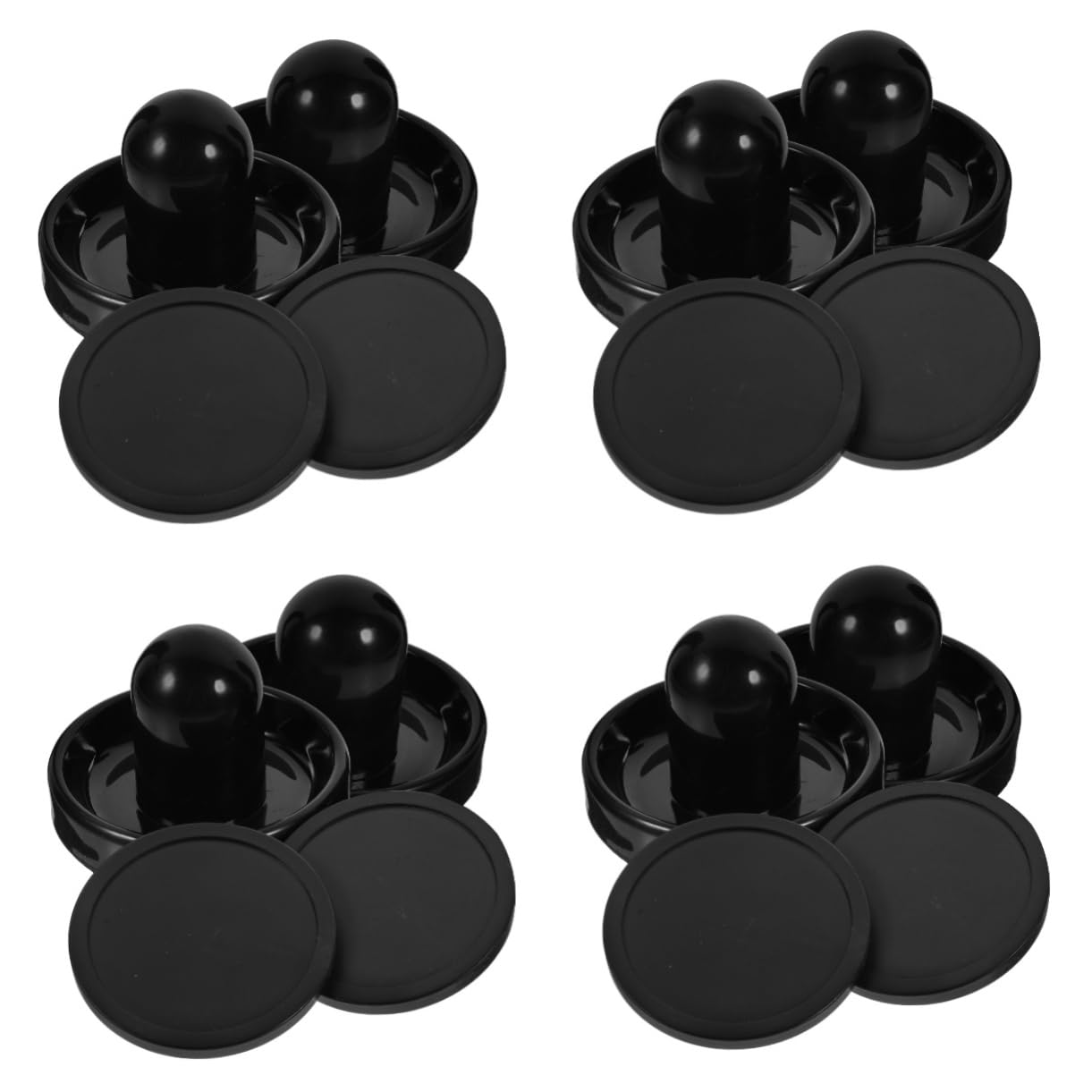BESTonZON 4 Set Di Da Ghiaccio Hitter Giochi Di Hockey Tavolo Di Forniture Per Hockey Su Ghiaccio Piccolo Spintore Di Hockey Su Ghiaccio Parti Di Hockey E Pagaie Da