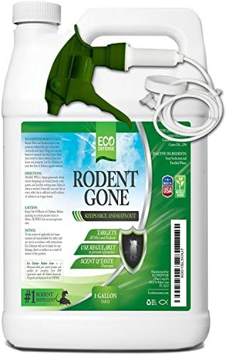 Eco Defense Mice Repellent - Humane Mouse Trap Substitute - Organic Spray - Guaranteed Effective - Works for All Types of Mice & Rats (1 Gallon)