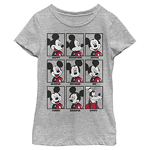 Disney Characters Mickey Mood Girl's Heather Crew Tee