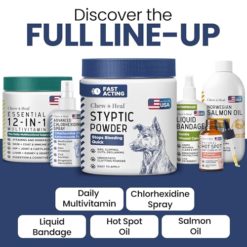 Image of Styptic Powder for Dogs & Cats - Quick Stop Bleeding - 1.5 oz | Fast-Acting Formula for Minor Cuts & Wounds, Nail Clipping Accidents, Multi-Pet Use, Pain Relief
