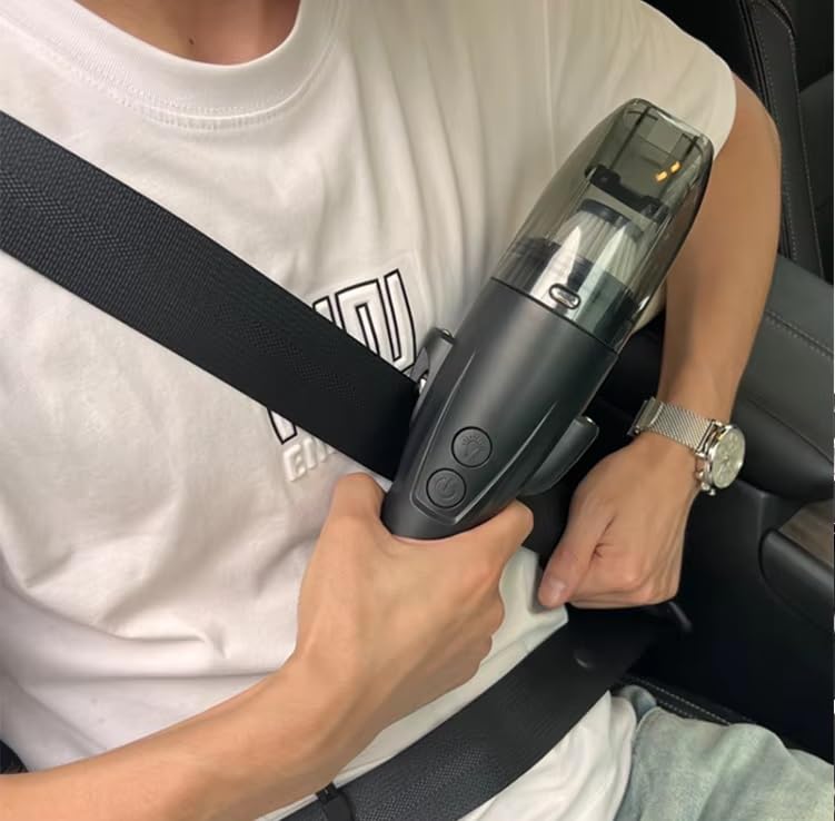 Image of Portable Wireless Vacuum Cleaner with Blower & Suction | 2 Modes | Handheld Lightweight for Car | Home | Office | Foldable Design (4 in 1 Black Suction 5000pa)