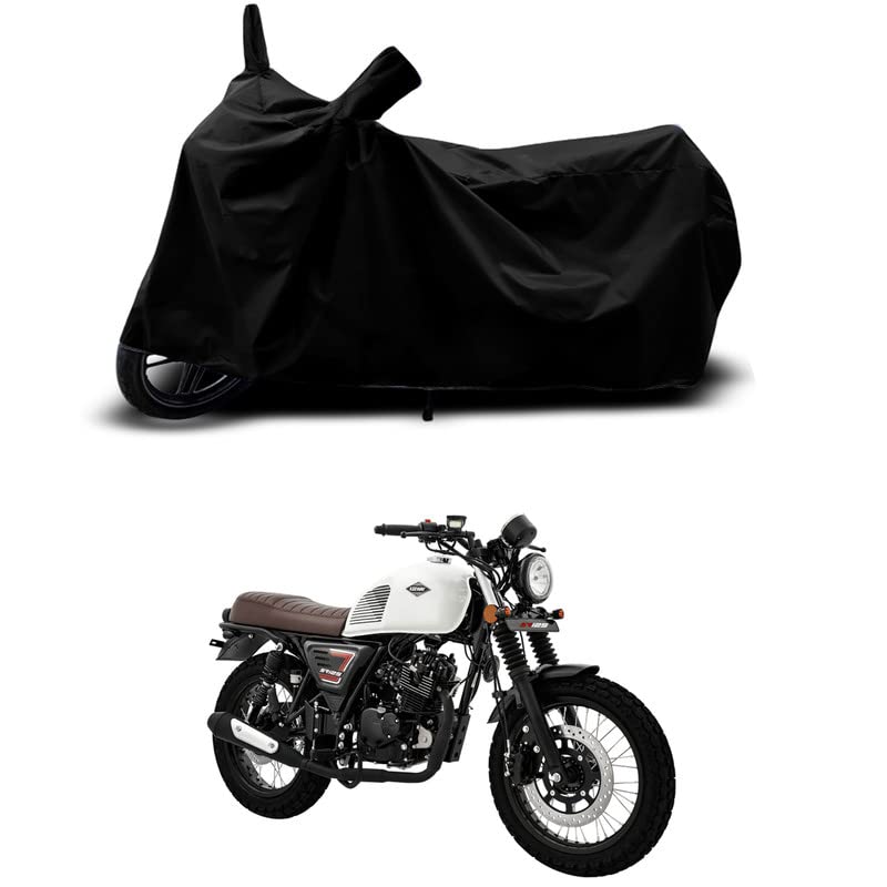 Image of 100% Scratchproof /UV-Rays /Heat Protection /Birds Dropping /Water Resistant /Dust Proof /Waterproof /Full Bike Scooty Two Wheeler Body Cover Compatible for SR125 All Varients[Black]