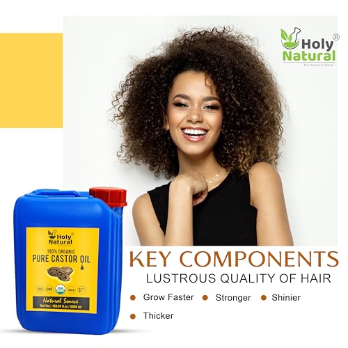 Holy-Natural-The-Wonder-of-World-Cold-Pressed-Castor-Oil-16907-fl-oz-Pure-No-GMO-NO-Heat-treatment-Castor-Oil-Moisturizing-Healing-For-Dry-SkinHair-Growth-MassageLash-Growth