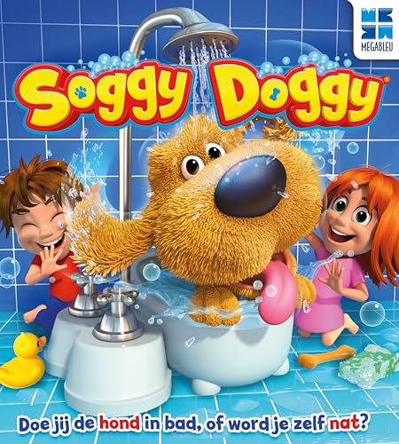 Megableu – Soggy Doggy – Kinderspel 4 Jaar+ – Interactief Actiespel met Spetterende Hond – 2-4 Spelers – Hilarisch Waterspel Voor Het Hele Gezin – Cadeautip – Nederlandse Versie