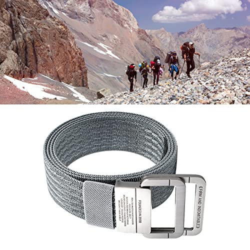 Cinto de Trabalho Masculino, Cinto de Trabalho de Nylon Bem Tecido para Caminhadas (Cinza)