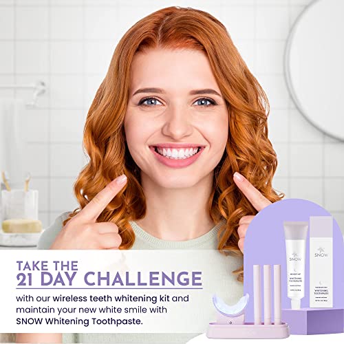 Snow Whitening Toothpaste, Midnight Mist Night Pm Toothpaste, No Fluoride, No Sulfate, Non-Gmo Snow Toothpaste Whitening Teeth Oral Care Product - Lavender & Mint Flavor (Midnight Mist) #TOP3