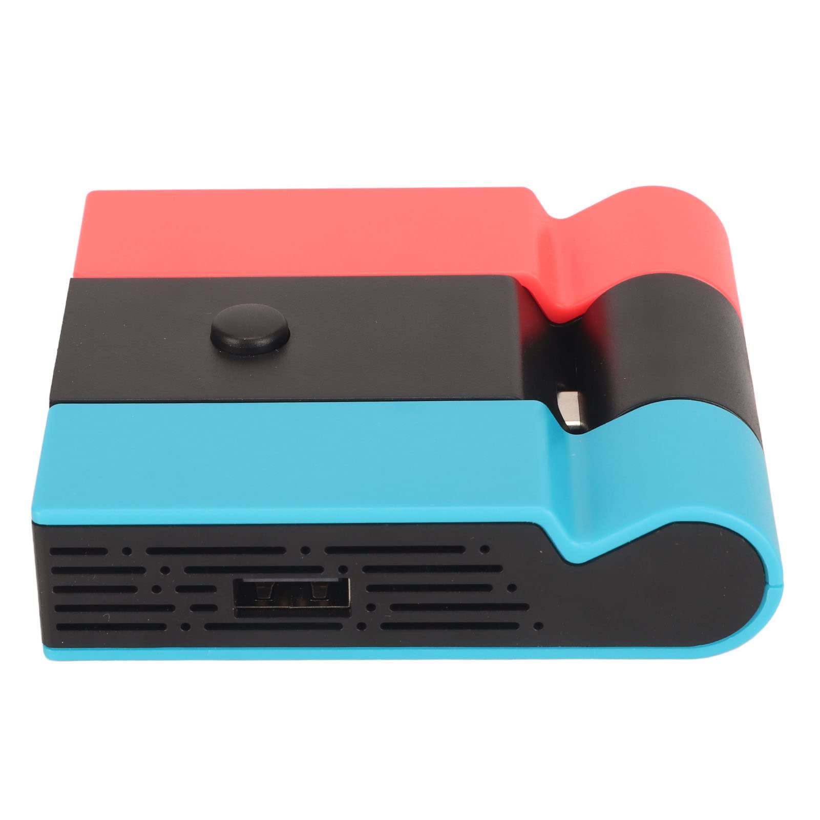 Przenośna stacja ładująca HDMI, stacja dokująca do telewizora do Nintendo Switch/OLED, z dodatkowym adapterem portu USB 3.0, podstawka ładująca (czerwono-niebieski)