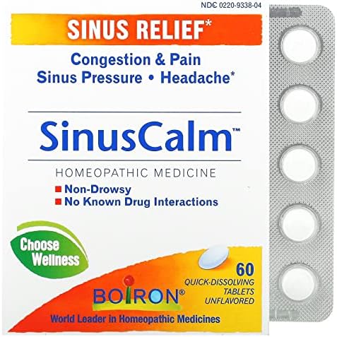 Boiron Sinusalia, 60 Tablets, Homeophathic Medicine for Sinus Relief