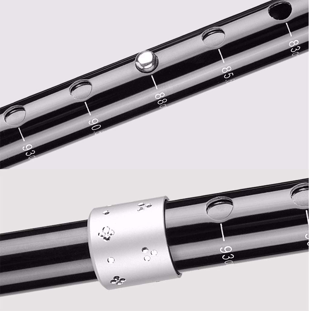 Muletas telescópicas antideslizantes Muleta Bastón de aluminio plegable telescópico con bastón de luz LED Bastón antideslizante portátil ultraligero, adecuado para escaladores y ancianos muleta-11.19