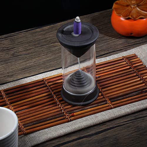 Reawow Hourglass Backflow Incense Burner Waterfall Incense Holder Free With 20 Backflow Incense Cones Smoke Fountain For Home Office Decor Eliminate Odors And Purify Air #TOP5