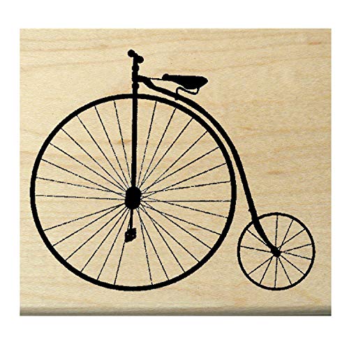 P16 Antique Bicycle Rubber Stamp WM