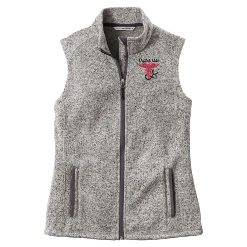 Ladies Personalized Full Zip Vest Registered Nurse Nursing Vest Ladies Personalized Full Zip Vest Registered Nurse Nursing Vest
