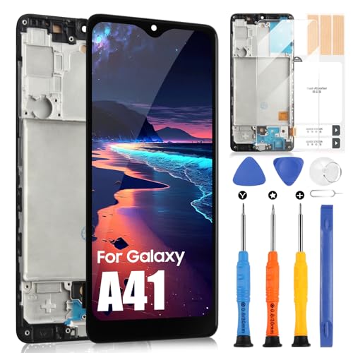 Pantalla táctil LCD para Samsung Galaxy A41 SM A415F/DSN, SM A415F/DSM, SM A415F, SM A415F/DS, SCV48, SC 41A de 6,1 pulgadas, con herramientas
