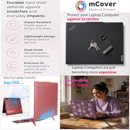 Image of mCover Hard Case ONLY Compatible for 2024-2025 14 inch Lenovo ThinkPad X1 Carbon Gen 12 /13 Windows Notebook PC (with 180-degree Hinge, NOT Fitting Any Other Lenovo Models) - Clear