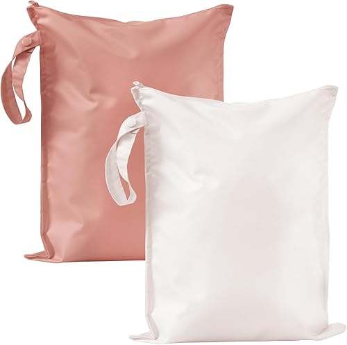 Miniatura 12 de Bolsa Húmeda para Traje de Baño - Pack de 2 Bolsas Impermeables Secas y Húmedas para Ropa - Bolsa de Pañales para Bebé - Bolsas de Lavandería para