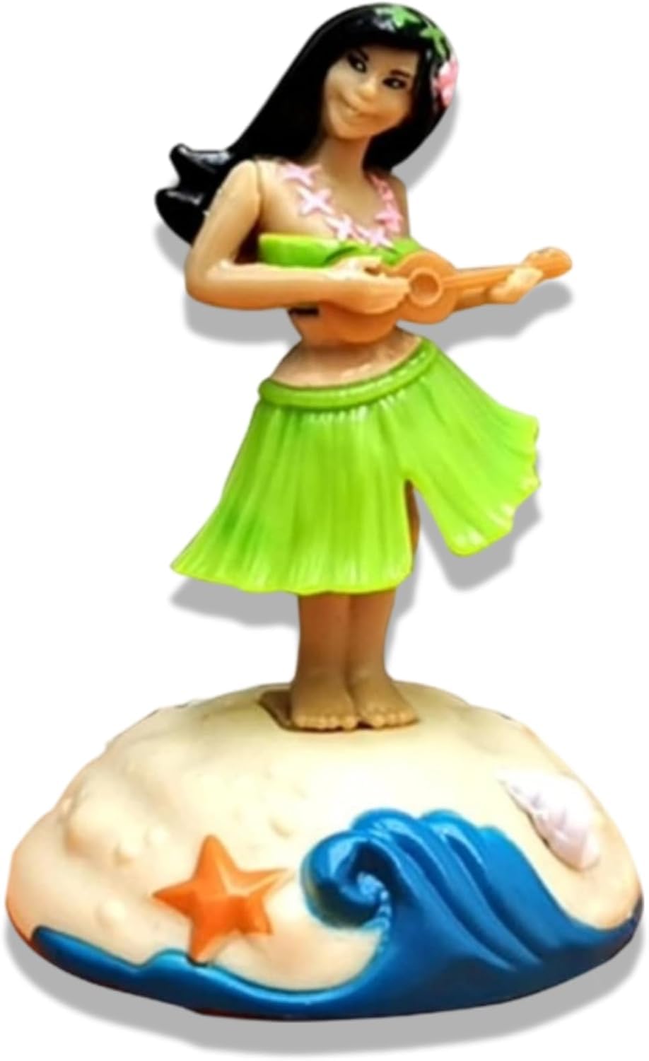 Qemixly Girls Multicolor 1 Pc Solar Powered Dancing Figures Decoration, Hawaiian Hula Dance Solar Shaking Head Figure Ornaments Car Dashboard Interior Decoration