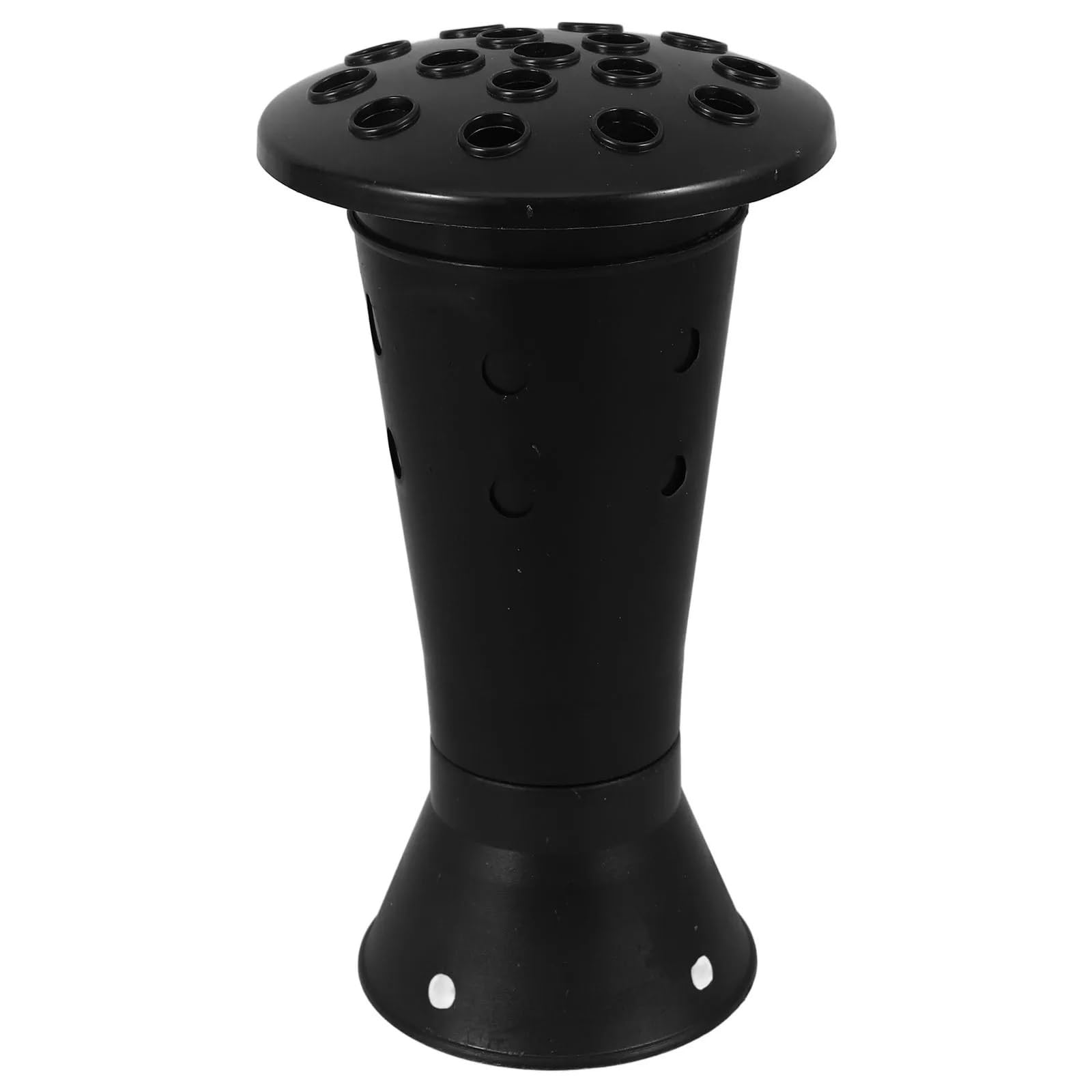 Grave Vase 4pcs Black Memorial Graveyard Decorations Container Holder For Flower Cemetery For mourning