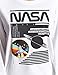 Ezcosplay Crew Neck Long Sleeve NASA T-Shirt Letter Printed Shirt Graphic Tee Tops for Women