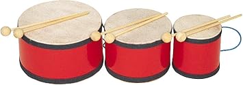 Rhythm Band Indian Tom Tom with Mallets 5x7