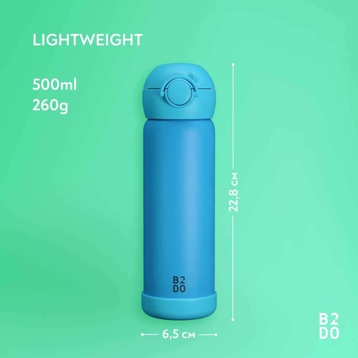 Borraccia Acciaio Inox 316 Per Bambini 500ml - Doppia Parete, Isolata, Con Cannuccia, Gialla, Senza BPA - Foto 4