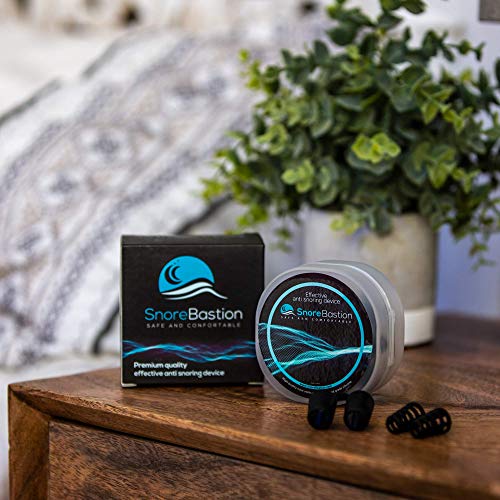 Snore Bastion Snoring Solution - 12 Anti Snoring Nose Vents - Anti Snoring Devices - Nasal Dilators to Stop Snorring - Snore Stopper Set - Snoring Aid (Black)