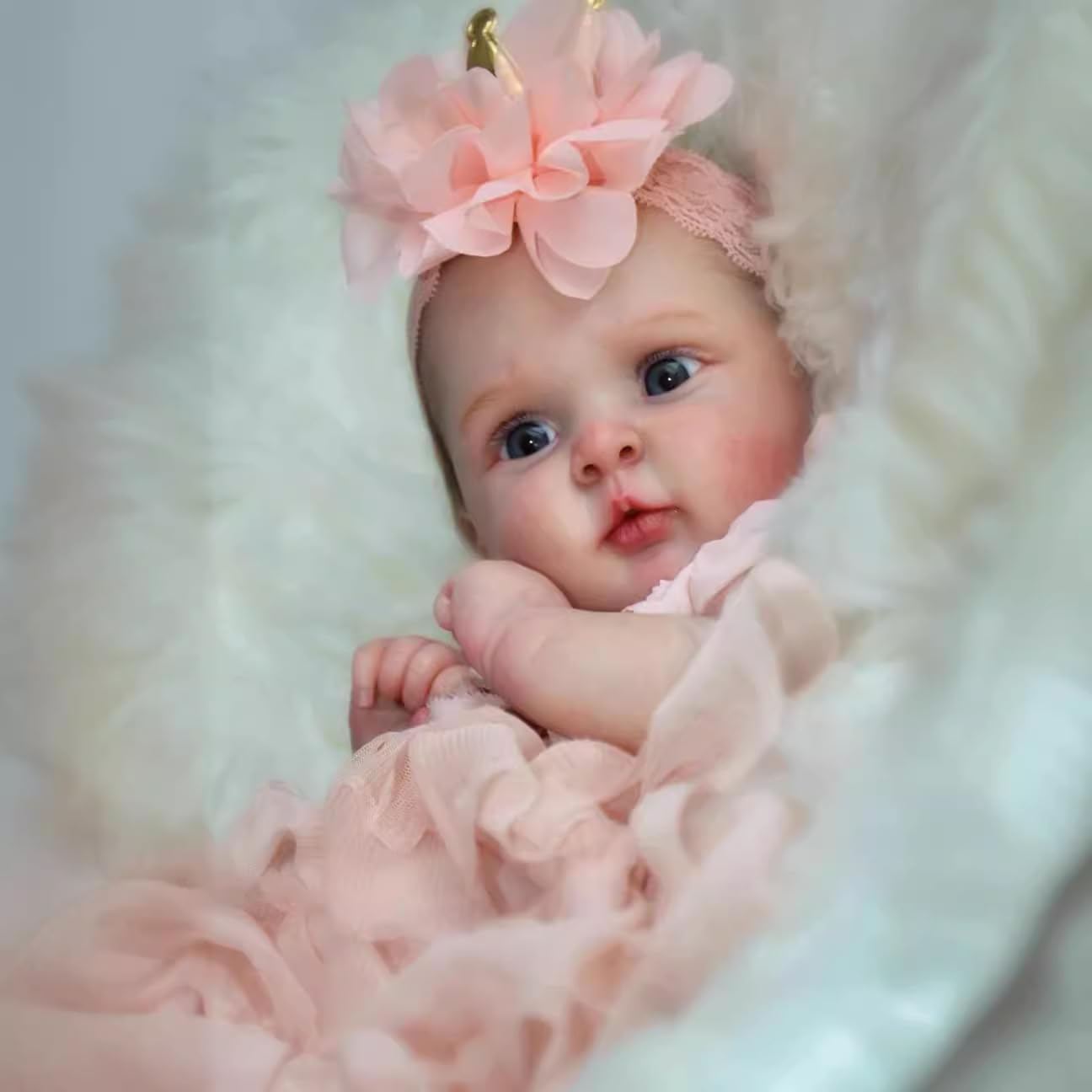Reborn Lalka dla dziewczynki, 19 cali, Reborn, ręcznie robiona, miękkie ciało, wygląda i czuje się jak prawdziwe prawdziwe dziecko
