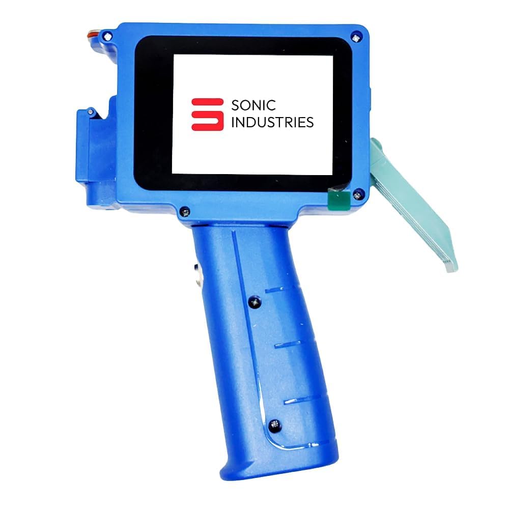 SONIC INDUSTRIES TIJ Thermal Handheld Mini Printer Pro ? Portable Wireless Inkjet Printer for Labels, Barcodes, Logos, and More