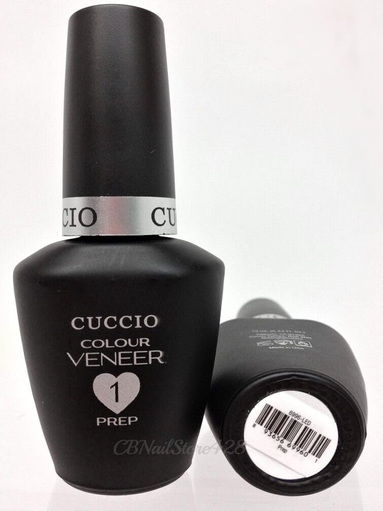 Cuccio Veneer Treatment Pack – Complete LED/UV Gel Polish System, Includes Prep, Fuse, Base, and Top Coat, 13 mL Each - Image 5