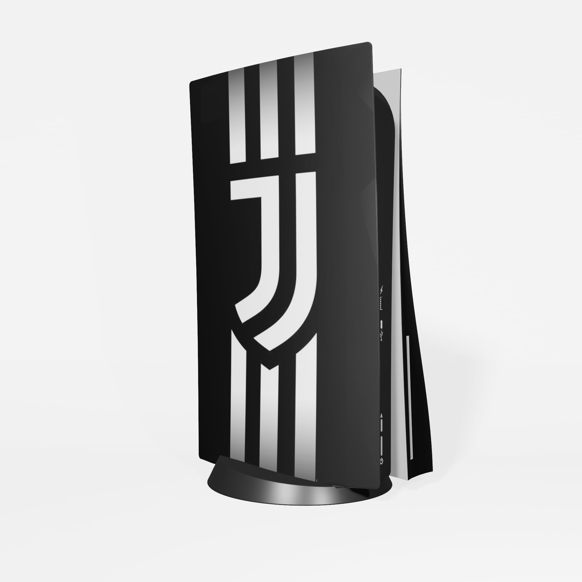 MaD Vision® Extra-Durable Skin Kit per PlayStation 5 (PS5) Disc | Set di Pellicole Adesive in Vinile Opaco per la Console e 2 Controller - per Juventus Design
