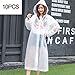 Produktbild Regenponcho Wiederverwendbar Regenmantel Wasserdicht Atmungsaktiv Regencape Tragbarer Regenumhang Regenbekleidung Regenjacke Wandern Camping Angeln,10Stück -AA Schutz Overall ( Farbe : White 10pcs )