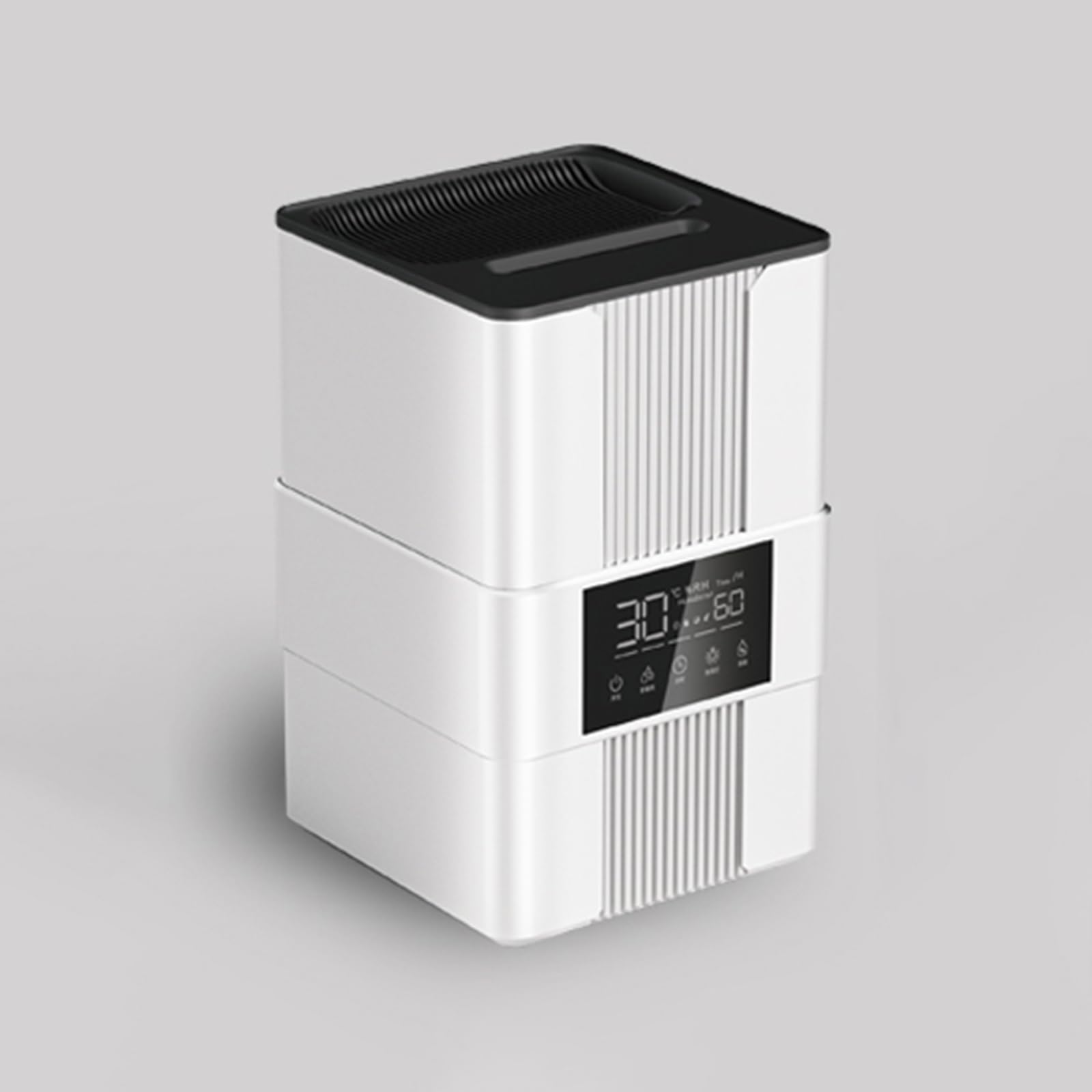 Umidificatore, purificatore intelligente con telecomando, diffusore di aromi abilitato per app, per camera da letto, grande stanza, casa, ufficio, design con riempimento superiore