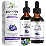 Cortisol Supplements Cortisol Support for Women & Men,Cortisol Wellness Drops for Relaxation Stress, Focus Support, Hormone Balance with Magnesium Glycinate, Ashwagandha, L-Theanine, 4 Fl (120ml)