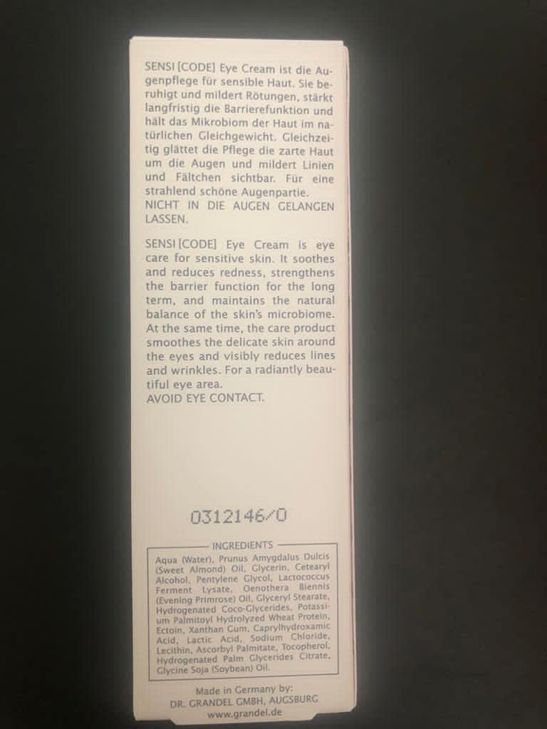 Dr. Grandel Sensicode - Eye Cream - 0.7oz