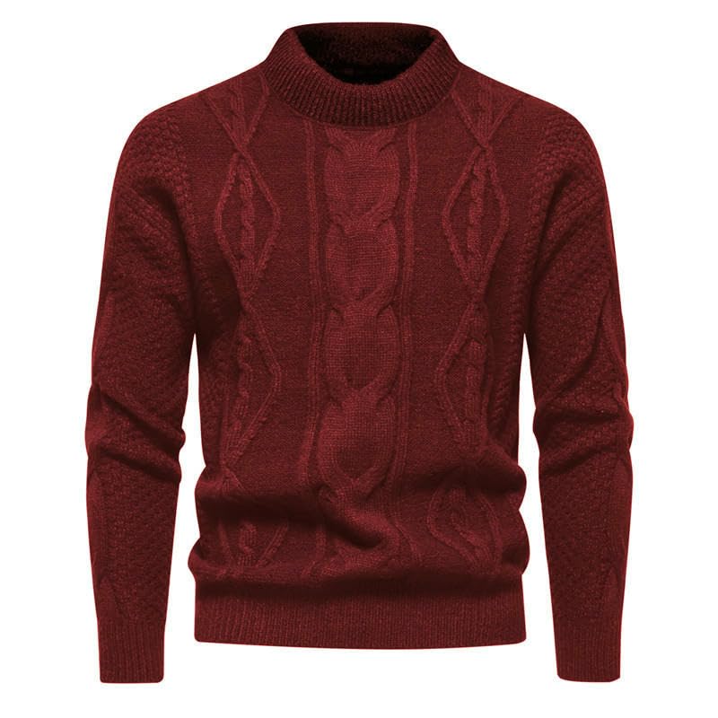Pull en tricot pour homme col rond au style américain vintage décontracté - 6