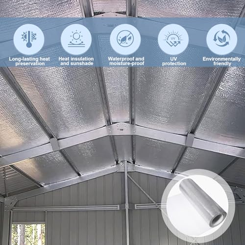 Miniatura 2 de Aislante Termico Autoadhesivo 60x200cm Aislante Térmico Película Tela Reflectante Para Radiadores, Adecuado Para Bobinado, Sellado Aislamiento De Tuberías